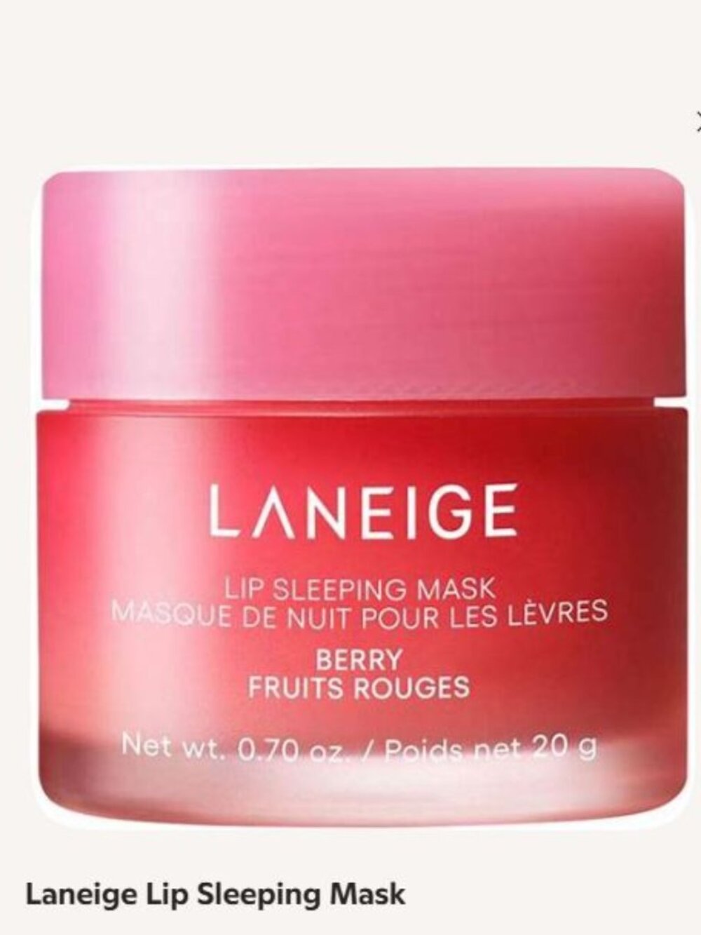 LANEIGE Lip Sleeping Mask • Prestige Korean Lip•Care Berry